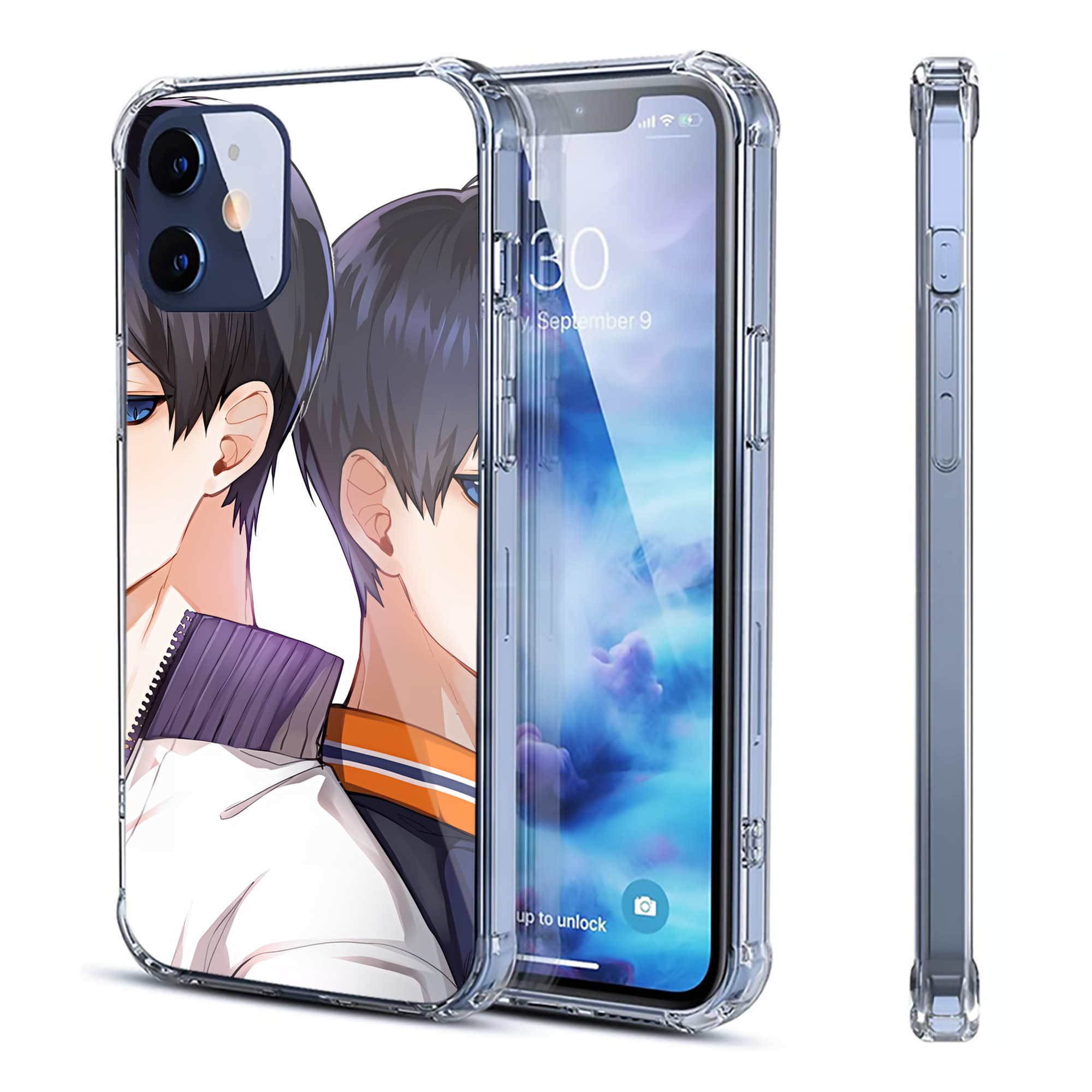 （画像用） ハイキュー!! Haikyu!! 【iPhone 12シリーズ対応】透明スマホケース（クリアソフトケース）